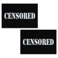 Pastease Premium Censored Pastie - Black/White O/S