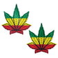 Pastease Premium Marijuana Leafs - Rasta O/S