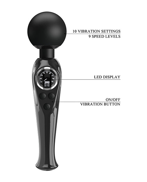 Pretty Love Skylar LED Digital Dsply Wand - Black