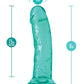 Blush B Yours Plus Large Dildo | 8" Big Dildo | Teal Suction Cup Dildo | Best Dildo