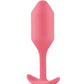 B-Vibe Weighted Snug Plug 2 - 114 g Coral