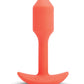 B-Vibe Vibrating Snug Plug - Small Orange