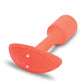 B-Vibe Vibrating Snug Plug - Small Orange