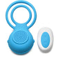 Curve Toys Gossip Love Loops 10X Silicone Cock Ring w/Remote - Azure
