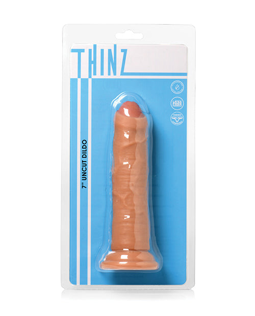 Curve Toys Large Dildo | Thinz 7" Big Dildo | Uncut Light Suction Cup Dildo