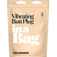 In A Bag 3" Vibrating Butt Plug - Black