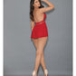 Euphoria Shorty Babydoll & Open Panty Red O/S