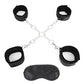 Lux Fetish Deluxe Chain Hogtie w/4 Universal Soft Restraint Cuffs