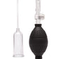 Lux Fetish Clitoral Pump w/Quick Release - Clear/Black
