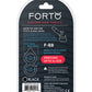 Forto F-88 Double Ring Liquid Silicone Cock Ring - Black