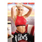 Vibes Extra Spicy Halter Bralette & Cheeky Panty Chili Red S/M