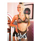 Vibes I'd Hit That Net Bralette & Panty Black L/XL