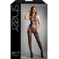 Sheer Worth The Wait Floral Fishnet Bodystocking w/G-String - Grey O/S