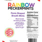 Rainbow Pecker Shape Candies in Tin-Carded