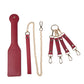 Kinky Play Box Red Passion 8 pc Set Bondage Kit - Red