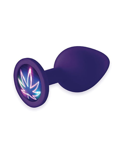 9's Booty Calls Neon Leaf Plug - Purple