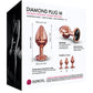 Dorcel Aluminium Bejeweled Diamond Plug - Rose Gold Medium