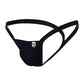 Male Basics Y Buns Thong Black LG