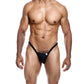 Male Basics Y Buns Thong Black LG