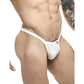 Male Basics Y Buns Thong White Sheer LG