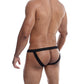 Male Basics Tuxedo Lace Jockstrap Black L/XL
