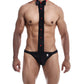 Male Basics Tuxedo Lace Jockstrap Black L/XL