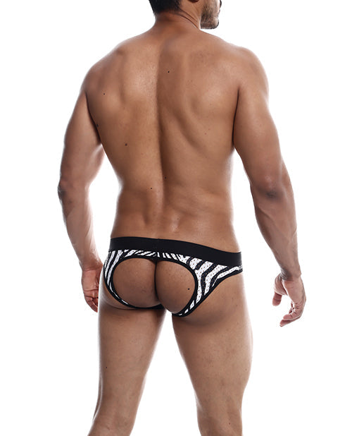 Male Basics MOB Aero Jock Zebra LG