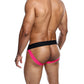 Male Basics Neon Jockstrap Coral LG