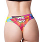 Mememe Comic Fans Printed Thong XL