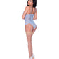 Ooh La Lace Bustier & Panty Periwinkle L/XL