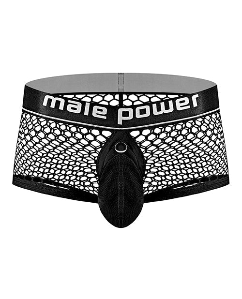 Cock Pit Fishnet Mini Cock Ring Short Black MD