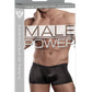 Male Power Satin Lycra Boxer Black Large