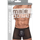 Private Screening Micro Mesh & Modal Skull Pouch Short Black MD
