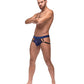 Diamond Mesh Jock Ring Blue S/M