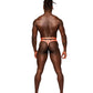 Rude Awakening Mesh Strap Thong Neon Orange S/M
