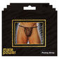 Male Power Posing Strap Thong Animal Print O/S