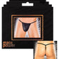 Male Power Nylon Lycra Pouch Thong Black O/S
