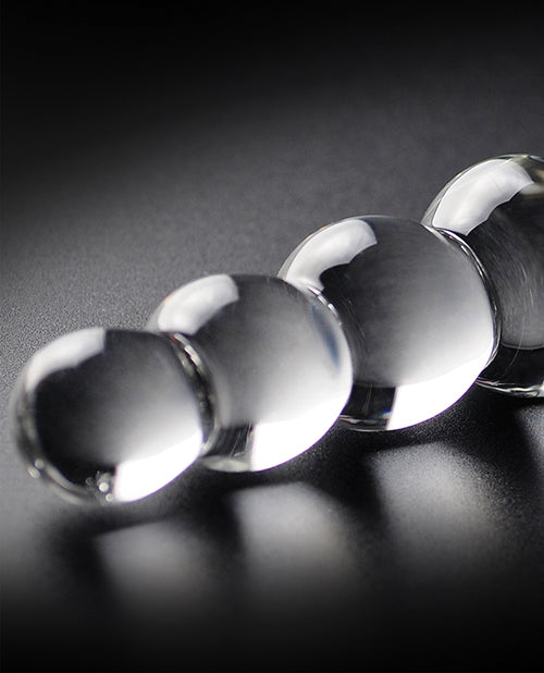 Icicles No 2 Realistic Dildo | Hand Blown Glass Dildo Massager | Clear Rippled Large Dildo