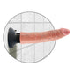 King Cock 7" Big Dildo | Vibrating Dildo | Flesh Suction Cup Dildo | Large Dildo