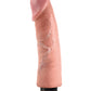 King Cock 9" Big Dildo | Vibrating Dildo | Flesh Suction Cup Dildo | Waterproof Realistic Dildo