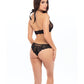 Rene Rofe Midnight Halter Set Black S/M