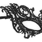 Shots Ouch Black & White Lace Eye Mask - Royal Black