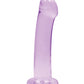 Shots RealRock Anal Dildo | Crystal Clear 7" Big Dildo | Purple Dildo | Suction Cup Dildo