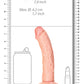 Shots RealRock Realistic Dildo | 7" Big Dildo | Curved Large Dildo | Flesh Suction Cup Dildo
