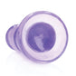 Shots RealRock Crystal Clear 5.5" Curvy Dildo/Butt Plug - Purple