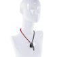 Sex & Mischief Ex's & Oh's Crystal Day Collar - Red/Black
