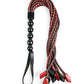 Saffron Braided Flogger - Red/Black