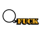 Wood Rocket Fuck Keychain - Gold
