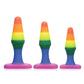 Frisky Rainbow Silicone Anal Trainer Set
