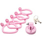 Master Series Pussification Vulva Locking Chastity Cage - Pink